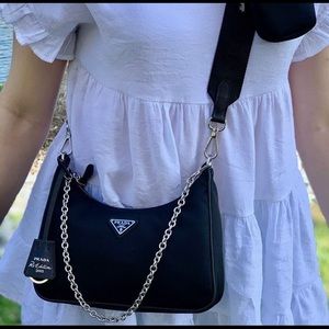 Prada Black Re-Edition 2005 Nylon Bag